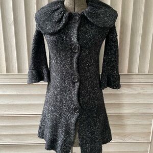 American Rag Charcoal Button-Up Cape Coat